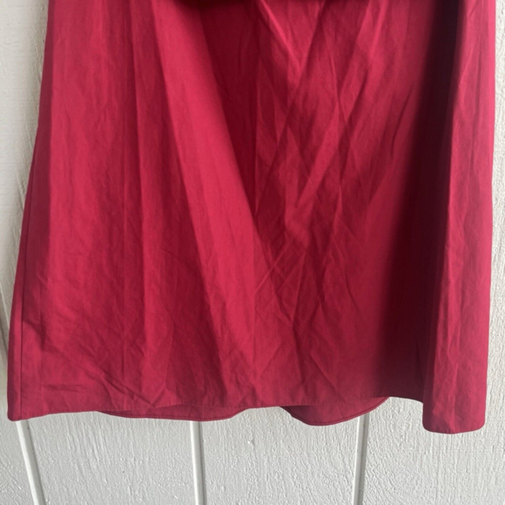 Alice + Olivia Jada Caped Dress in Bright Bordeaux Burgundy Size S - Picture 8 of 10